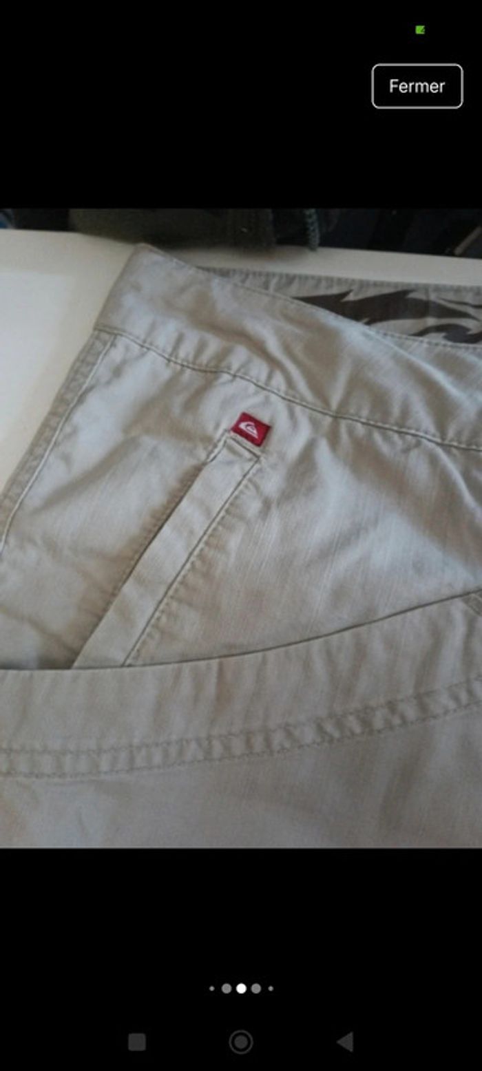Pantalon jeans randonnée homme Quiksilver taille 46 jambes larges rétro vintage - photo numéro 6