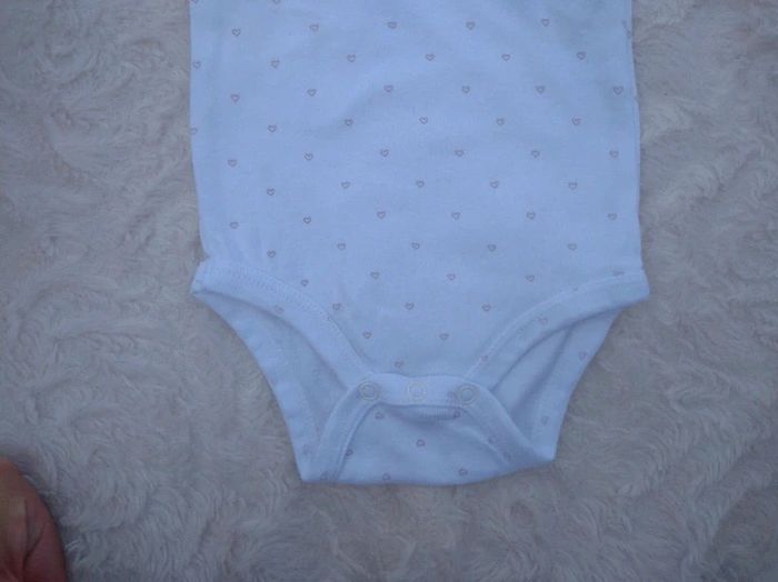 Lot de 3 bodies bretelles Marcel Fille 3 mois Cœur Kiabi Eco conception 100% coton bio - photo numéro 10