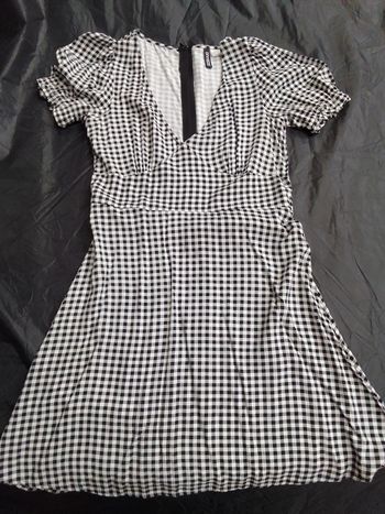 Robe vichy noire et blanche 