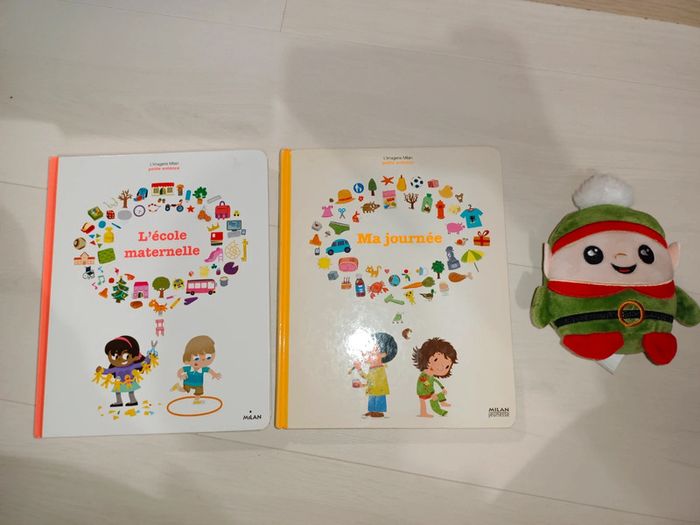 Lot 2 livres l'imagerie milan la petite enfance