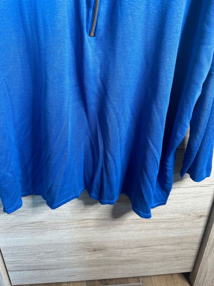 Pull bleu zippé – Taille 50 - photo numéro 4