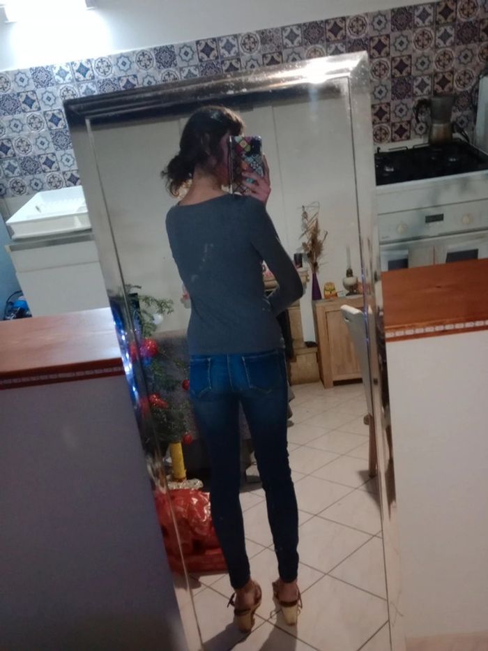 Tee shirt manches longues M anthracite  c56 - photo numéro 4