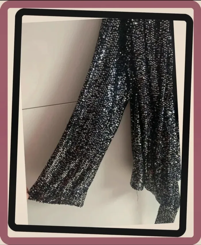 Blouse de soirée à sequins Zara T/XS taille plus grand - photo numéro 7
