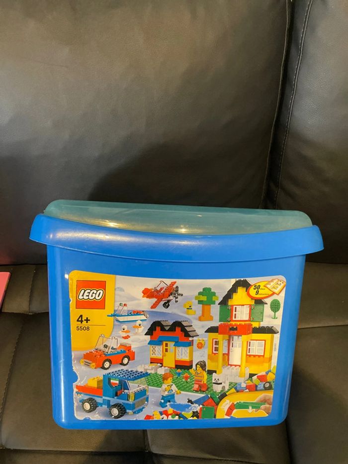 Lego officiel boîte de rangement bleue 38x25x20cm environ - photo numéro 4
