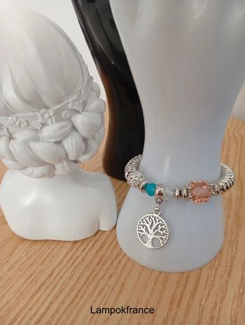 Bracelet fantaisie arbre de vie femme 18cm bohème hippie femme naturelle