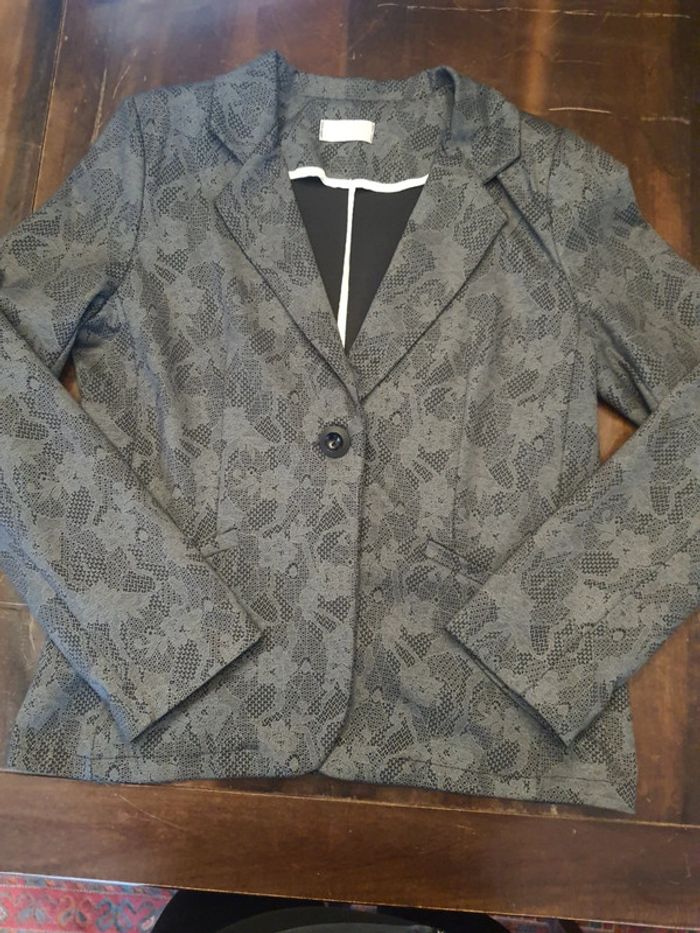 Blazer gris Cassis taille 44 - photo numéro 8