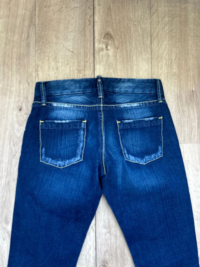 Jean évasé School Rag bleu foncé Leg W28 - photo numéro 5