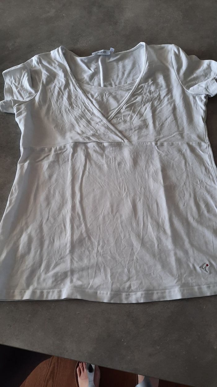 T-shirt blanc de grossesse - photo numéro 4
