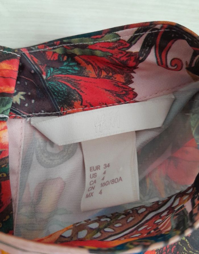 Blouse multicolore H&M t.34 - photo numéro 5