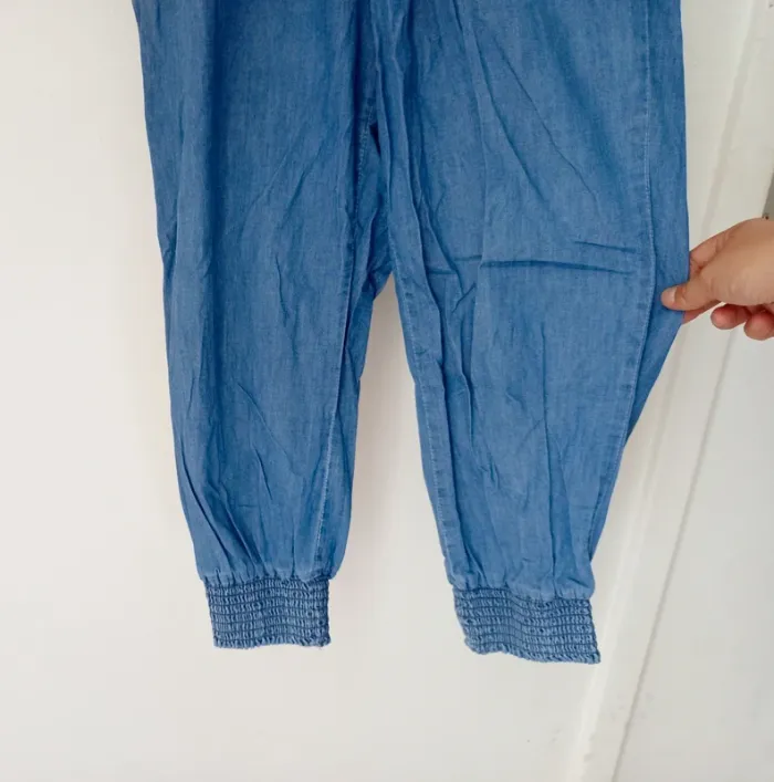 Combinaison débardeur en jeans élastique femme w - photo numéro 3