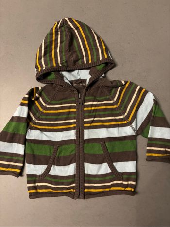 Gilet zippé à capuche 6 mois