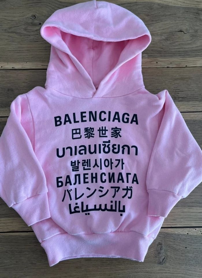 Sweat à capuche rose Balenciaga