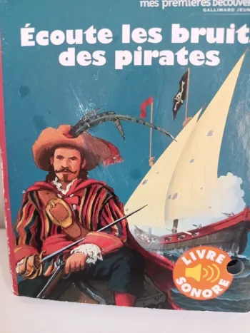 Livre sonore écoute les bruits des pirates