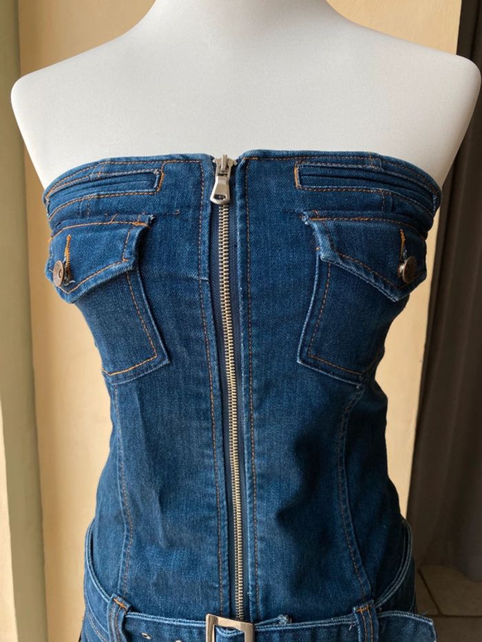 Robe bustier en jean Just F M - photo numéro 8