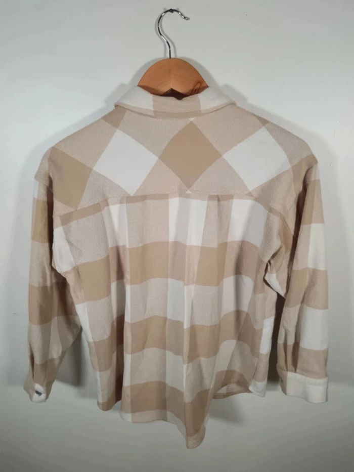 C7 veste carreaux beige Zara 11-12 ans - photo numéro 2