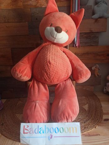 Peluche grand renard Nattou tbe