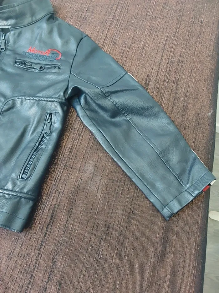Manteau ”moto” garçon - photo numéro 3