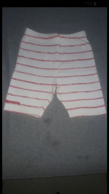 Legging blanc et rouge