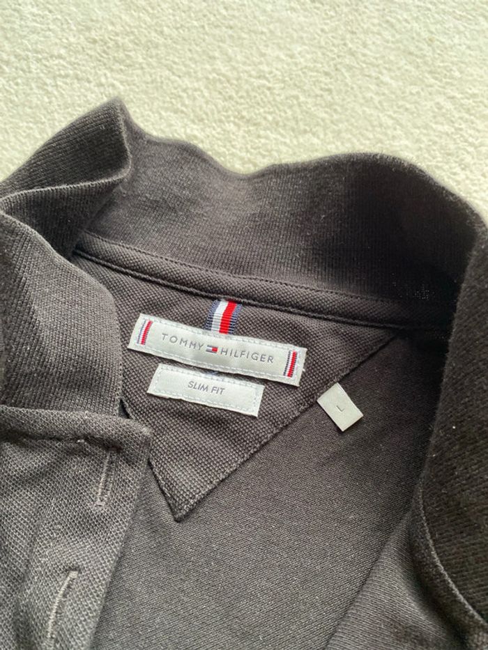 Polo noir hilfiger - photo numéro 3