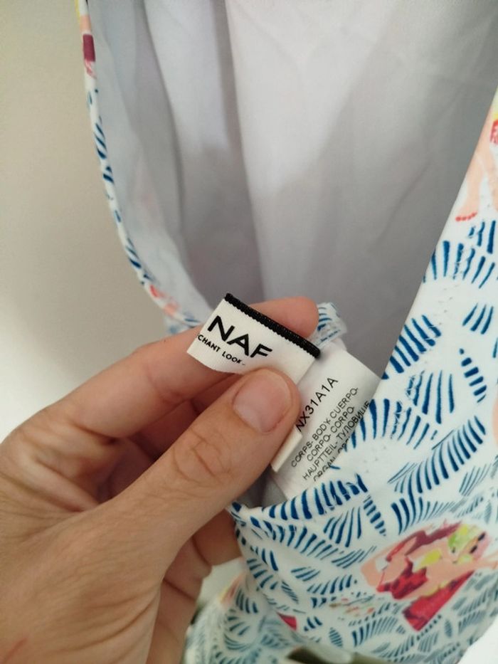 Joli maillot de bain Naf Naf S 36 dos nu motifs Neuf - photo numéro 6