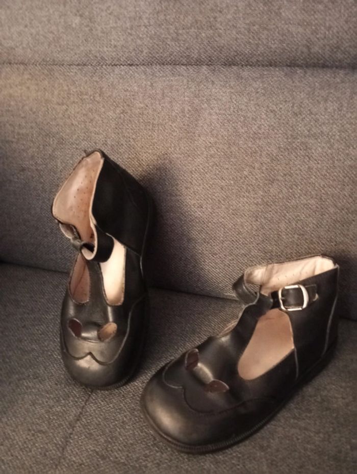 Chaussures cuir fille 25