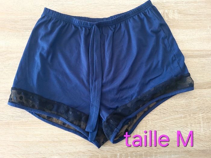 Pyjama short bleu marine - photo numéro 2