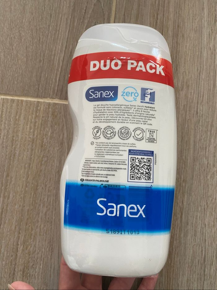 Lot 2 gel douche sanex 0 % savon - photo numéro 3