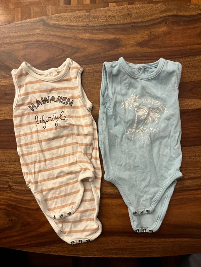 Lot de 2 bodies san manches Orchestra