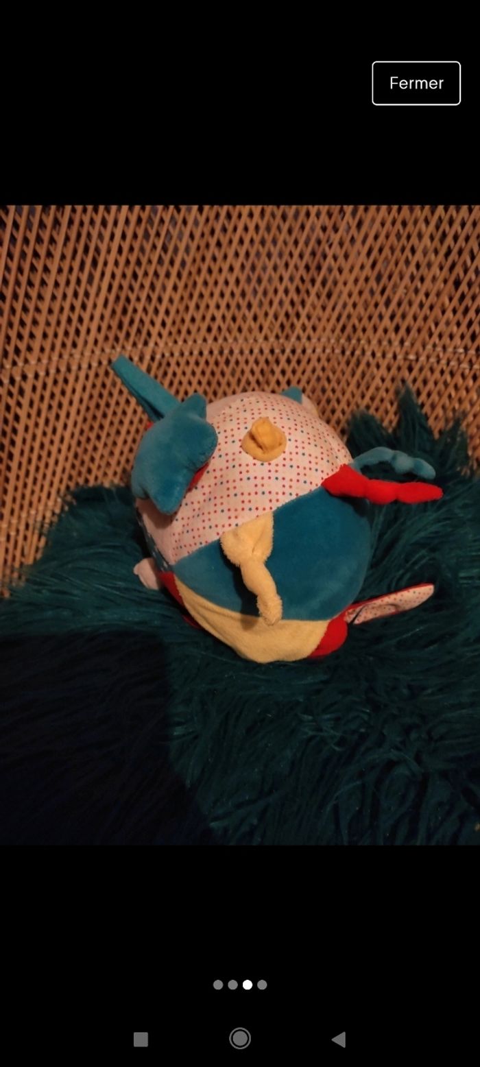 Doudou jouet poussette voiture - photo numéro 3