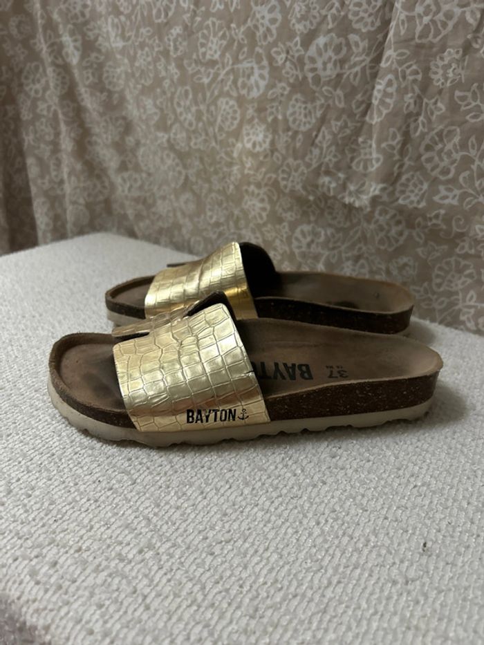Mules baryton doré pointure 37 - photo numéro 9