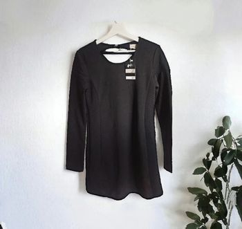 Robe courte noire matière épaisse Joos