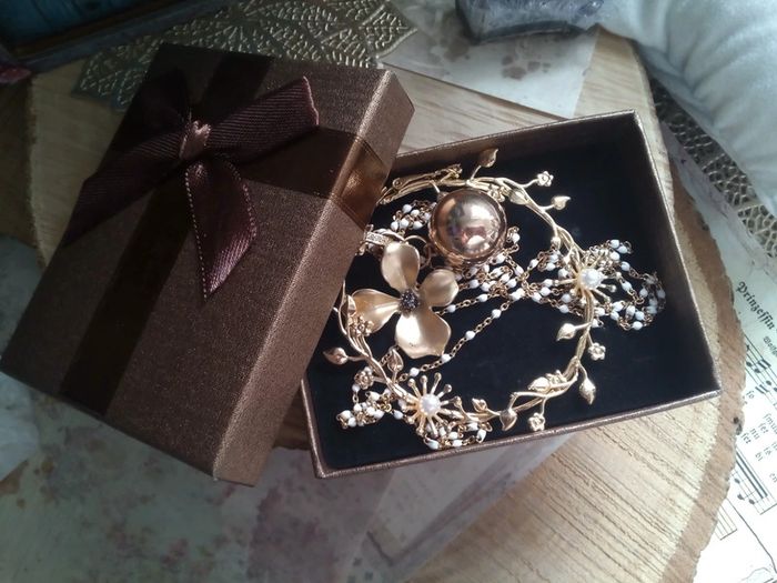 Collier sautoir bola future maman fleur dorée - photo numéro 2