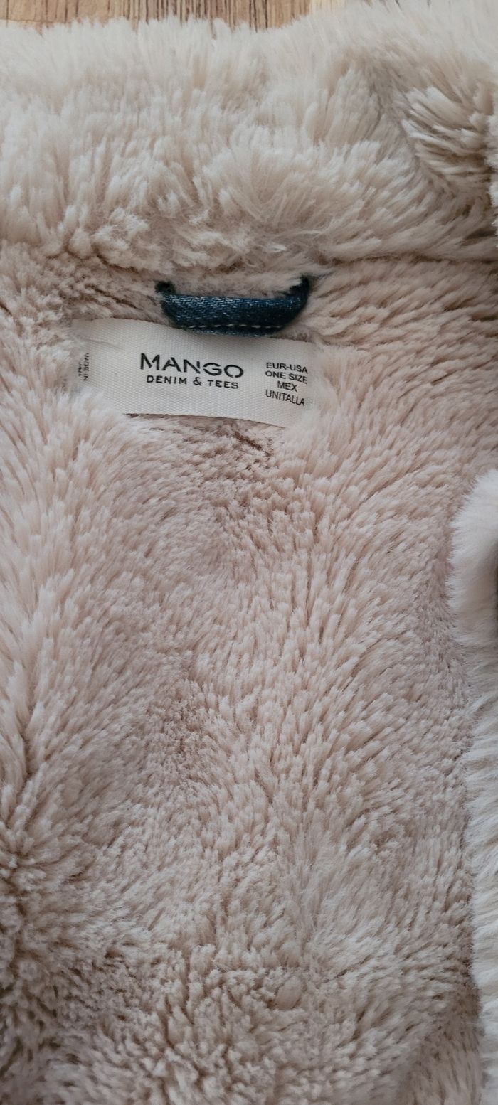 Veste en jeans fourrée Mango - photo numéro 4