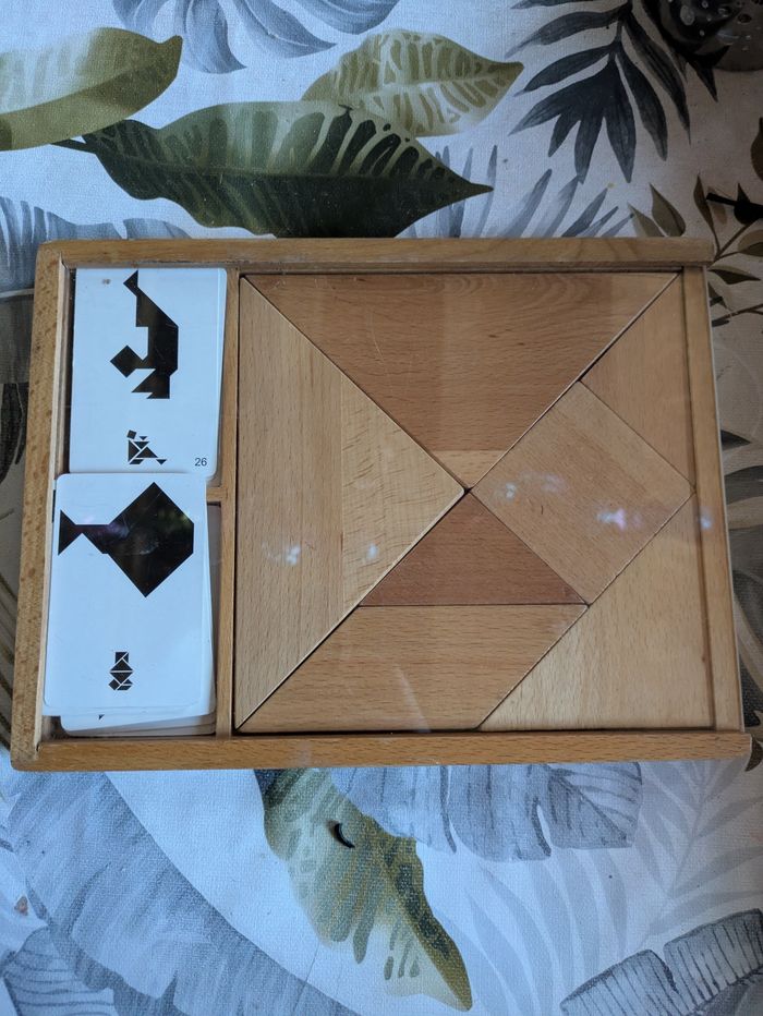 Jeux d'origami en bois + cartes exemples