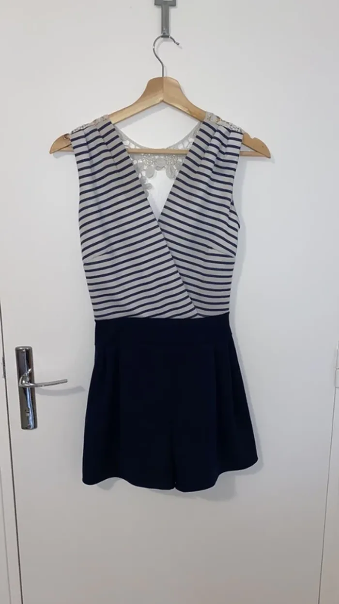 Combi short marinière
