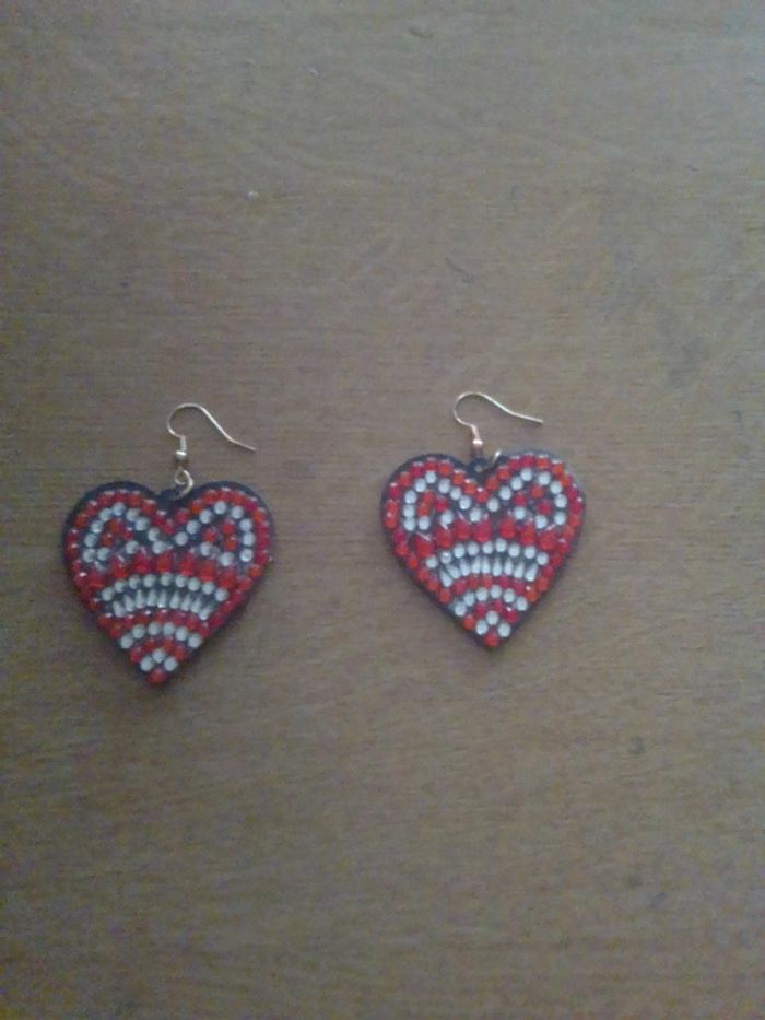 Boucles d'oreilles coeur