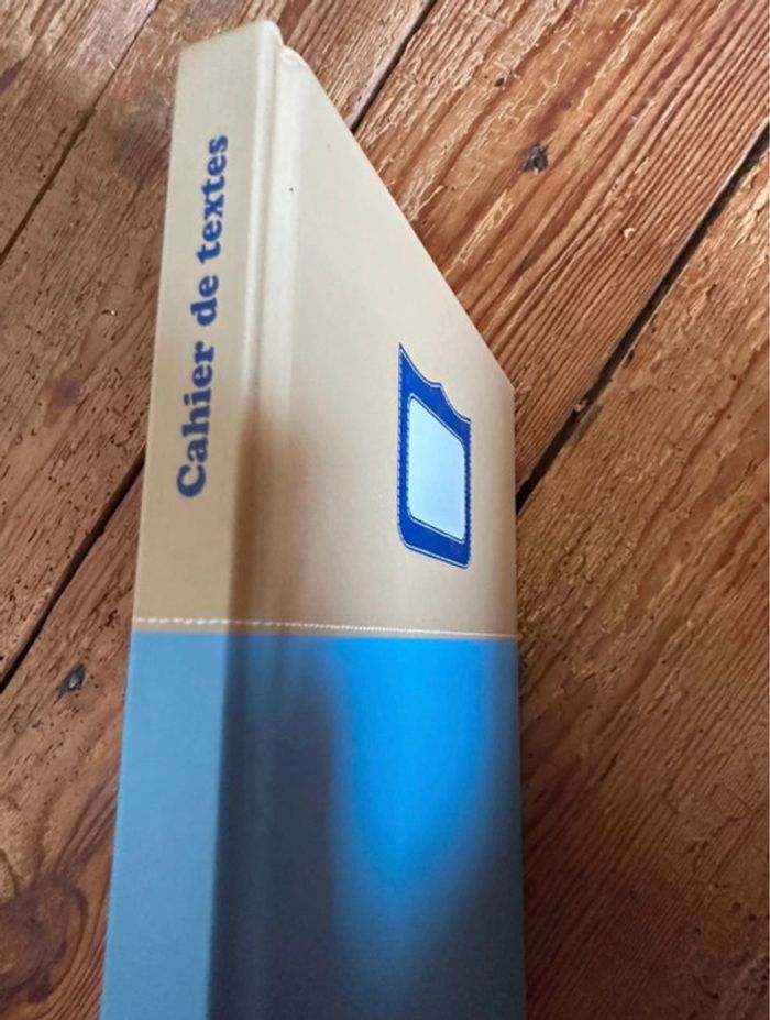 NEUF cahier de texte carnet agenda semainier vintage Tann’s bleu école traditionnel - photo numéro 3