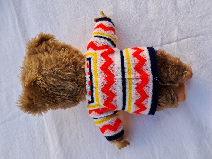 Kiki monchhichi ours peluche H 26 cm puschel wuschel vintage ancien - photo numéro 8