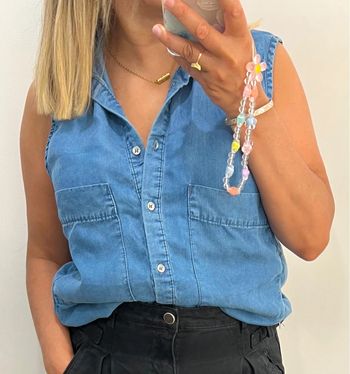 🌸Chemise sans manche en Lyocell Pull & Bear Taille M