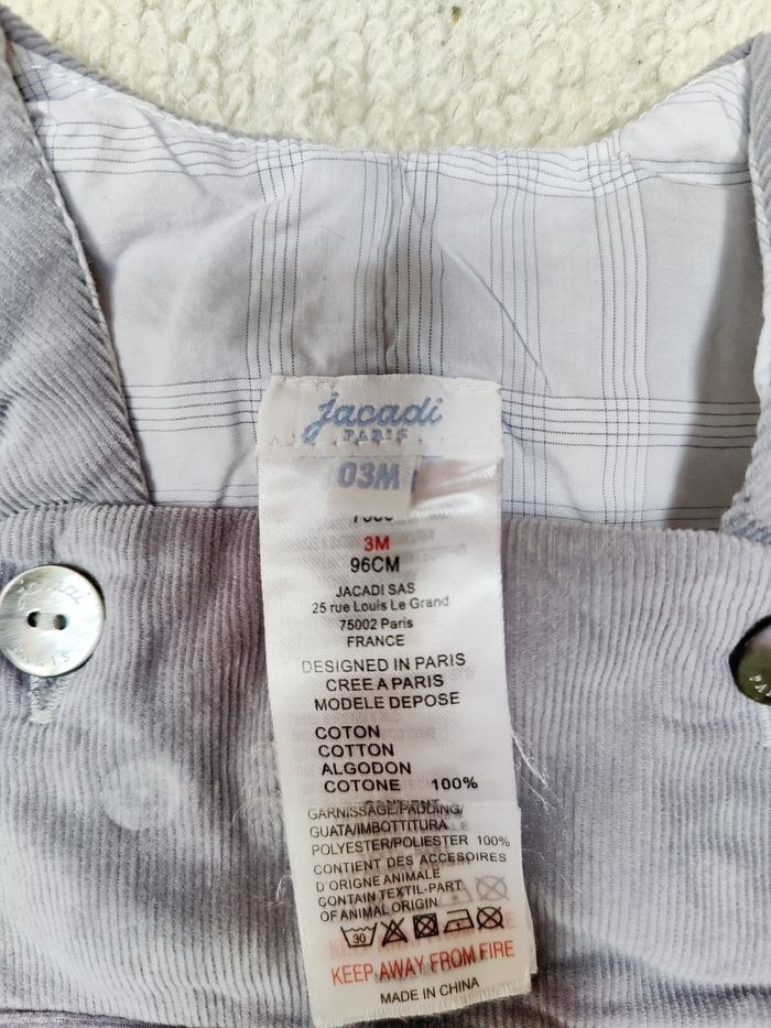 Salopette 3 mois JACADI - photo numéro 2