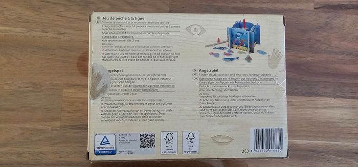 Jeu de pêche a la ligne en bois - photo numéro 2