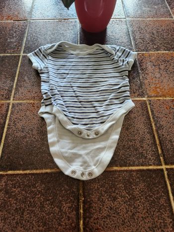 Body manches courtes à rayures