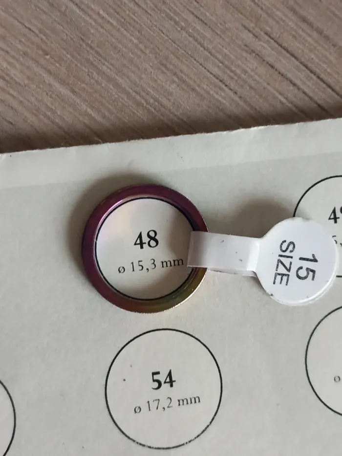 Bague arc en ciel taille 48 - photo numéro 5