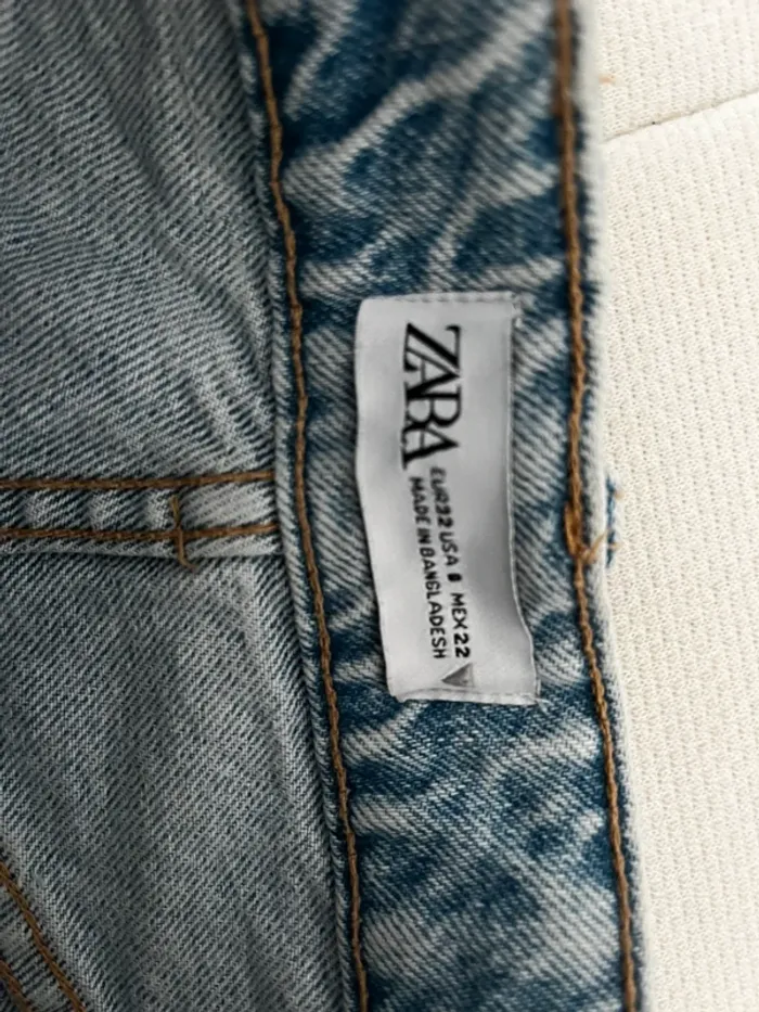 short zara en jean - photo numéro 4