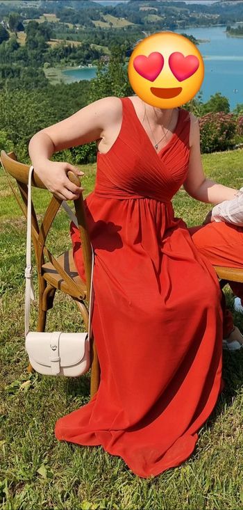 Robe jjhouse vermillon sur mesure