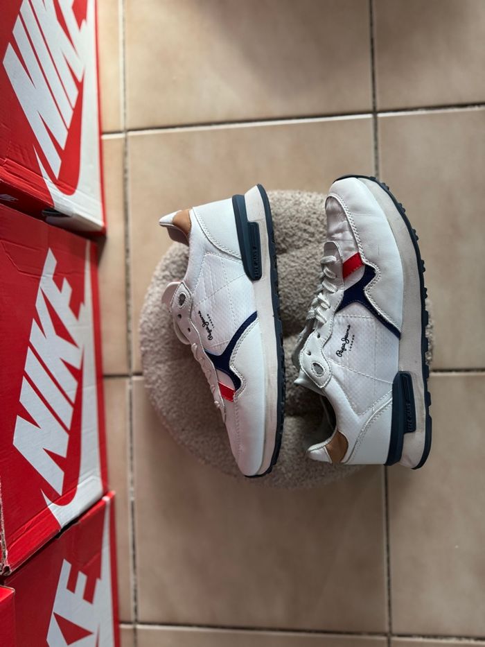 Pepe Jeans BRITT MAN FLAG - Baskets basses - white taille 41 - photo numéro 6