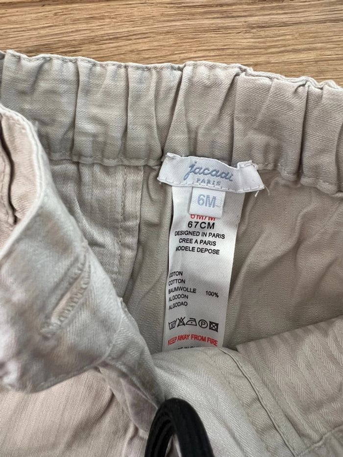 Pantalon beige jacadi 6 mois très bon état - photo numéro 4