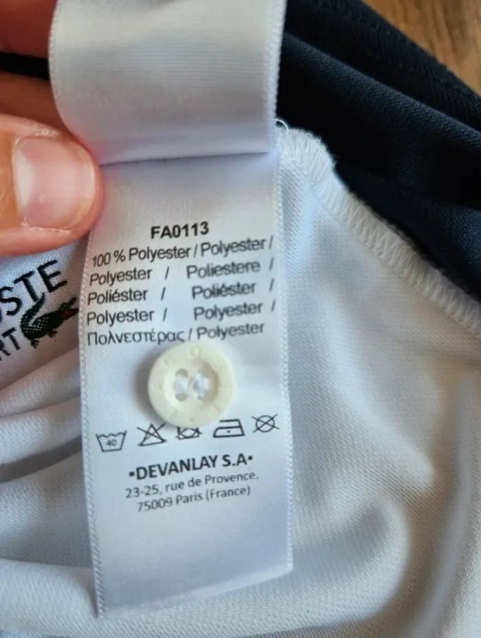 Polo de sport Lacoste taille M - photo numéro 4