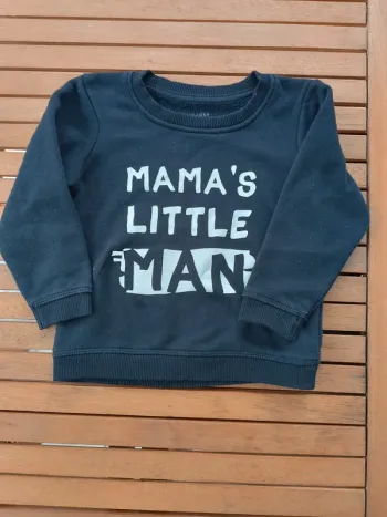 Sweat noir garçon taille 3ans