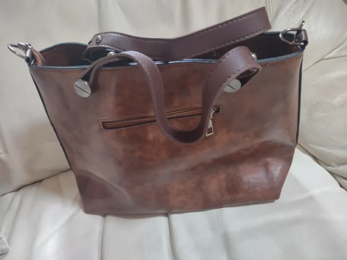 Sac femme cuir marron Vintage - photo numéro 4